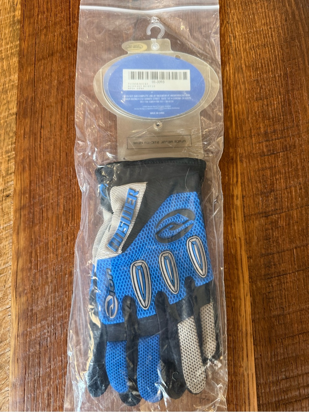 NWT Mens Vintage Answer Racing Motocross Riding Gloves Sz L